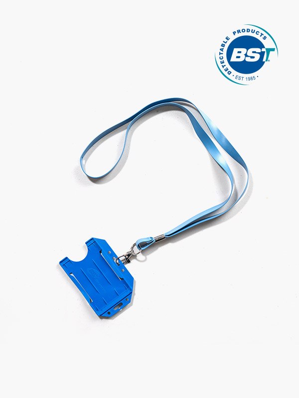 금속검출 명함홀더 실리콘 목걸이