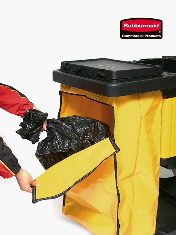 제니터 청소카트용 비닐백 (노랑/검정)