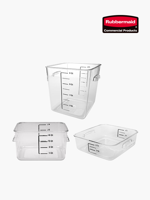 사각 식품 보관용기 (2L/4L/7.5L) NSF인증