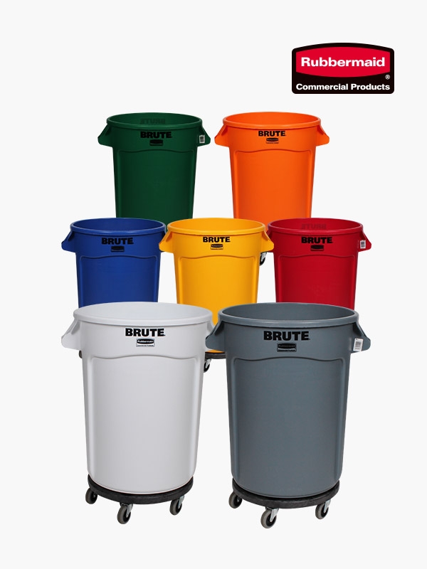 벤티드브루트+돌리세트 원두보관 대용량 휴지통 청소카트 브루트(75L/121L/166L)
