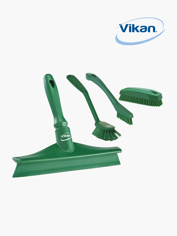 주방 씽크대 욕실청소 실속 4종세트 A타입(실리콘 스퀴지+핸드솔(소)+자루솔(중)+틈새브러쉬(하드))