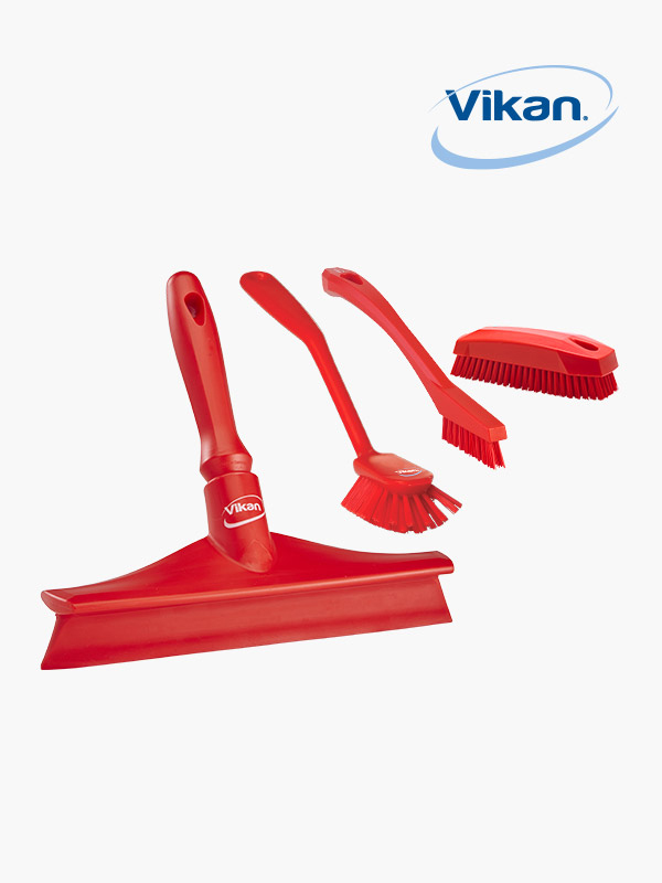 주방 씽크대 욕실청소 실속 4종세트 A타입(실리콘 스퀴지+핸드솔(소)+자루솔(중)+틈새브러쉬(하드))