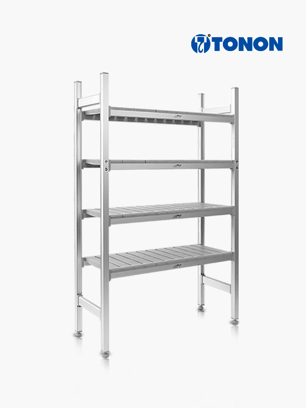 이태리 4단 무볼트 DIY 조립 위생<br>수납선반 실버