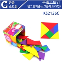 큰솔스토밍 탱그램퍼즐 소그룹세트(5인) [KS2136C]