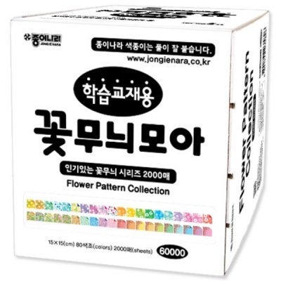 [종이나라] 60000학습교재용꽃무늬모아학습교재용색종이