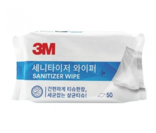 3M 세니타이저 와이퍼 기능성 살균티슈 50매입