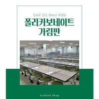 폴리카보네이트 가림막 (4인기준 1세트) 깨지지 않는 가림팍 칸막이 급식실 돌봄교실 과학실