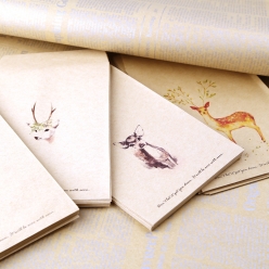 사슴그림 크라프트 편지봉투 10장묶음