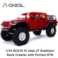 AXI03006T2 (지프 JT 글래디에이터 -조립완료버전) SCX10 III Jeep JT Gladiator w/Portals,Red:1/10 RTR