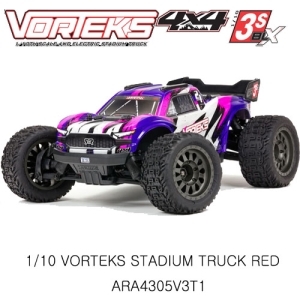 ARA4305V3T2 (3셀지원 브러시리스버전)ARRMA 1/10 VORTEKS 4X4 3S BLX Stadium Truck RTR, Purple