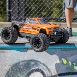 ARA4102V4T1 ARRMA 1/10 GRANITE 4X2 BOOST MEGA 550 Brushed Monster Truck RTR, Orange