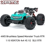 ARA4408V2T1 최신형 ARRMA 1:10 KRATON 4x4 4S V2 BLX RTR MT Teal/Black