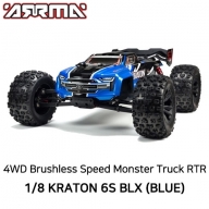 ARA8608V5T2 [최신버전] V5 ARRMA 1:8 KRATON 6S V5 4WD BLX Speed Monster Truck with Spektrum Firma RTR, Blue 100KM/H +