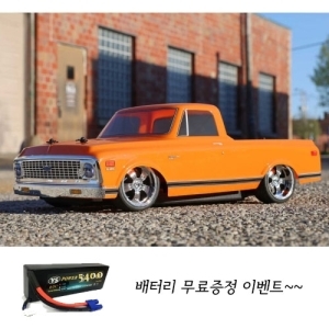 LOS03034T1 [본차량 구매시 고가의 배터리 무료증정중 ]1/10 1972 Chevy C10 Pickup Truck V100 AWD RTR, Orange