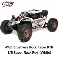 LOS05016T1 초대형 슈퍼 락레이 1/6 Super Rock Rey 4WD Brushless Rock Racer RTR AVC 자이로,화이트 *조종기 포함
