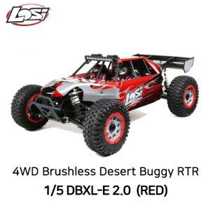 LOS05020V2T1 최신형 LOSI 1:5 DBXL-E 2.0 4WD Brushless Desert Buggy RTR with Smart, Fox Body