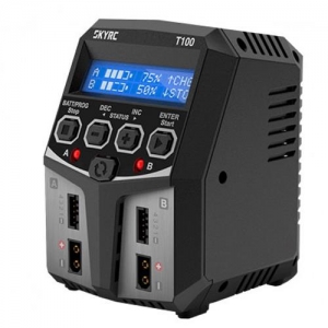 SK-100162-02 (SK-100162-02) T100 100W AC 5A Dual Balance Charger (듀얼 5A, AC 고속 충전기)