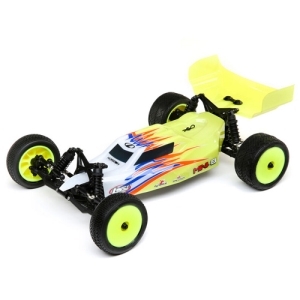 LOS01016T3 1/16 Mini-B Brushed RTR 2WD Buggy 조종기,배터리,USB 충전기 포함