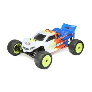 LOS01015T2 1/18 Mini-T 2.0 2WD Stadium Truck Brushed RTR, Blue/White