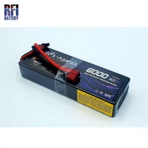 RFI746040XT Li-Po 2 Cells 7.4V Hard Case 6000mAh 40C-80C DEAN