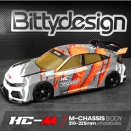 BDFWD-HCM 미도색 (M 샷시 바디) BITTY DESIGN - HC-M, 1/10 M-Chassis Body (Clear)