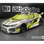 BDFWD-190HCF 미도색 (FWD 바디) BITTY DESIGN - HC-F, 1/10 FWD 190mm for Front Wheel Drive Car (Clear)