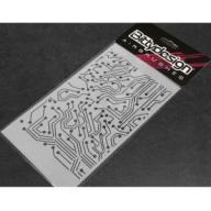 BDSTC-013 (재사용 가능) Vinyl stencil Electronic Circuit