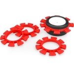J-2212-7 JConcepts – Satellite Tire Gluing Rubber Bands – Red (1/10th, SCT and 1/8th buggy)