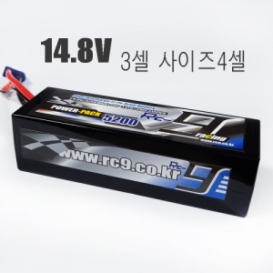 m4s5200 알씨구 배터리 리튬 [3셀 사이즈 4셀]M 5200mAh 60-120C 14.8V(4S)RC9 BATTERY