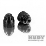 109460 HUDY ALU NUT M3 FOR 1/10 & 1/12 PAN CAR SET-UP SYSTEM (2)