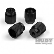 109360 HUDY ALU NUT FOR 1/10 TOURING SET-UP SYSTEM (4)