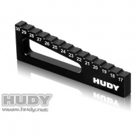 107720 HUDY CHASSIS RIDE HEIGHT GAUGE 17MM TO 30MM FOR 1/8 & 1/10 OFF-ROAD