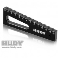 107711 HUDY CHASSIS DROOP GAUGE -3 TO 10 MM FOR 1/8 CARS (20 MM)