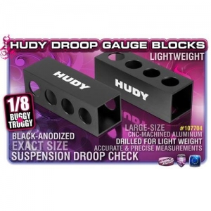 107704 HUDY CHASSIS DROOP GAUGE SUPPORT BLOCKS 30MM FOR 1/8 OFF-ROAD - LW (2)