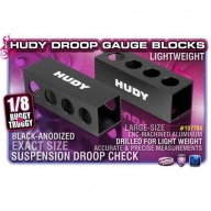 107704 HUDY CHASSIS DROOP GAUGE SUPPORT BLOCKS 30MM FOR 1/8 OFF-ROAD - LW (2)