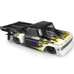 J-0373 미도색 JConcepts 1966 Chevy C10 Step-Side Street Eliminator Drag Racing Body (Clear)