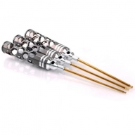 AM-420991 ARROW MAX BALL DRIVER HEX WRENCH SET 2.0 2.5 & 3.0 X 120MM - 3PCS V2 (Spring Steel & Titanium Nitride Coated)