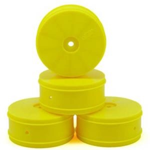 J-3367Y (4PC 한대분) JConcepts 12mm Hex Bullet 60mm 4WD Front Buggy Wheels (4) (22-4) (Yellow)
