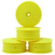 J-3327Y (4PC 한대분) JConcepts 12mm Hex Mono 2.2 4WD Front Buggy Wheels (4) (22-4) (Yellow)