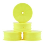 J-3353Y 12mm Hex Mono 2.2 4WD Front Buggy Wheels (4) (Yellow) (22X-4, XB4, B74.1)