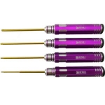 DTT02016 (티탄 팁) Allen Wrench Set - Purple 4pcs (Hex1.5/2.0/ 2.5/3.0mm)