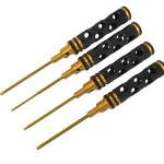 DTT02011 (티탄 팁) Titanium Coated Tips Allen Wrench Set - Breakstone Honeycomb 4pcs (Hex1.5/2.0/ 2.5/3.0mm)