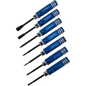 DTT11040 7pcs blue galvanized Hex socket Tool set