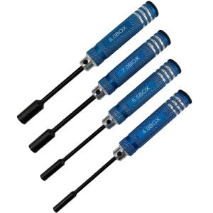 DTT11023 (HSS 팁) Nut Drivers Set - Black Zinc 4pcs (4.0, 5.5, 7.0, 8.0mm)