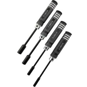 DTT11022 (HSS 팁) Nut Drivers Set - Black B Honeycomb 4pcs (4.0, 5.5, 7.0, 8.0mm)