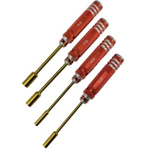 DTT11020 (티탄 팁) Nut Drivers Set - Oange Honeycomb 4pcs (4.0, 5.5, 7.0, 8.0mm)