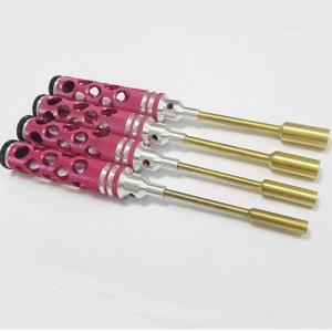 DTT11017 (티탄 팁) Nut Drivers Set - Pink Honeycomb 4pcs (4.0, 5.5, 7.0, 8.0mm)