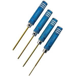 DTT11012 (티탄 팁) Allen Wrench Set - Blue 4pcs (Hex 1.5, 2.0, 2.5, 3.0mm)
