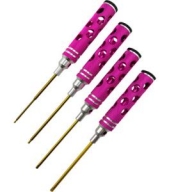 DTT11004 (티탄 팁) Allen Wrench Set - Pink White Honeycomb 4pcs (Hex 1.5, 2.0, 2.5, 3.0mm)