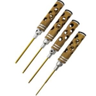 DTT11003 (티탄 팁) Allen Wrench Set -Gold B Honeycomb 4pcs (Hex 1.5, 2.0, 2.5, 3.0mm)